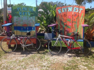 The bikes were happy to take a short break upon reaching Key Largo.
